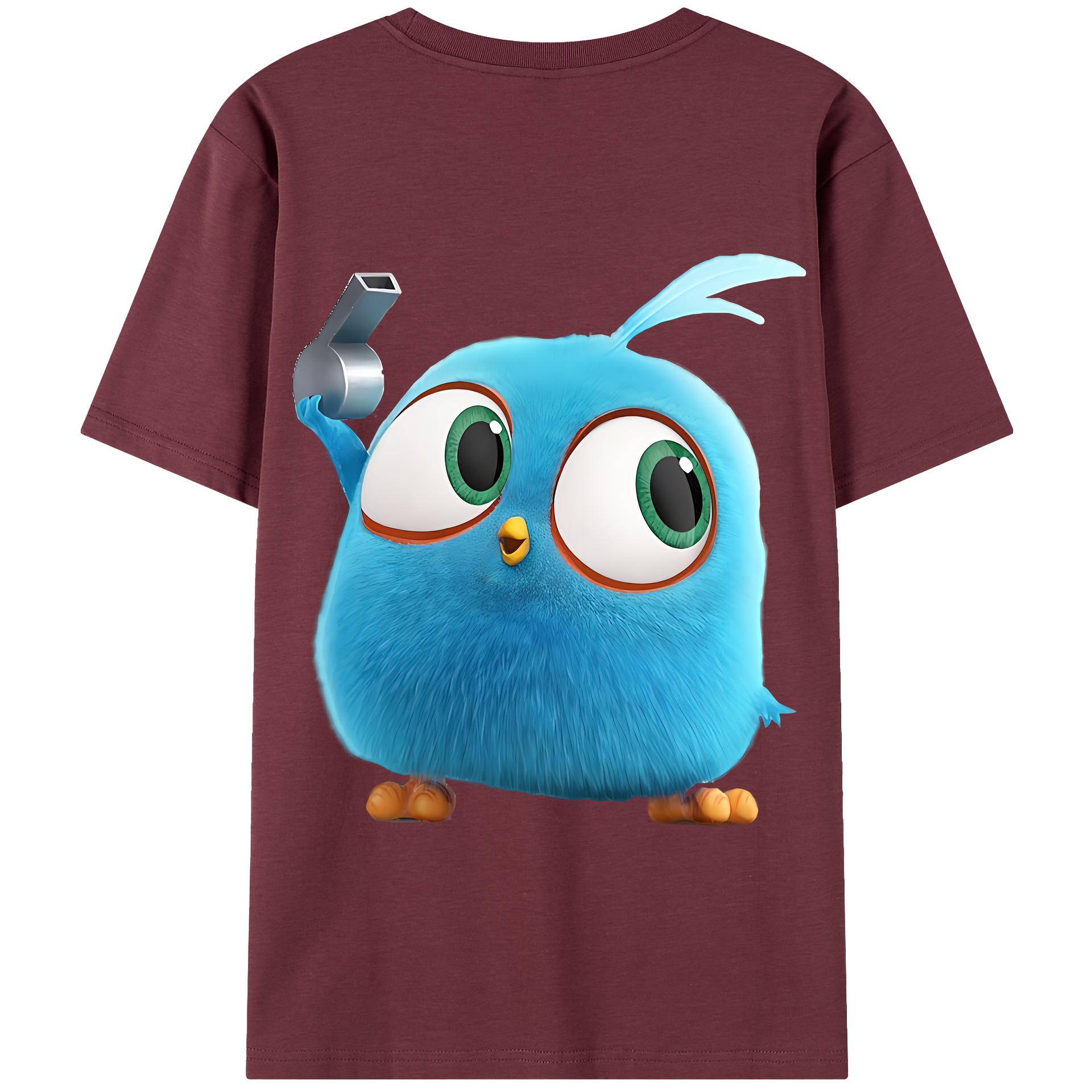 （画像用） Angry Birds アングリーバード 綿100％半袖Tシャツ（背面プリント）